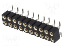 DS1002-01-2*10S13-JK_Πρίζα; ακίδων; θηλυκά; PIN: 20; τορναρισμένες επαφές; κάθετη; SMT