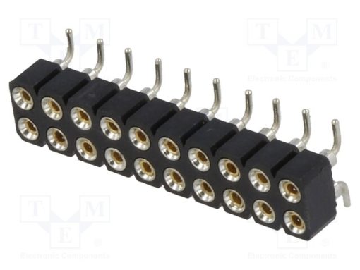 DS1002-01-2*10S13-JK_Πρίζα; ακίδων; θηλυκά; PIN: 20; τορναρισμένες επαφές; κάθετη; SMT