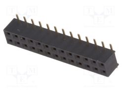 ZL266-26DG_Πρίζα; ακίδων; θηλυκά; PIN: 26; κάθετη; 2mm; SMT; 2x13; Ύψ.προφίλ: 4mm