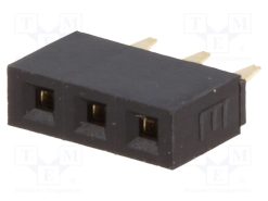 ZL305-03_Πρίζα; ακίδων; θηλυκά; PIN: 3; ευθύς; 2