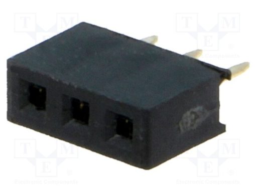 DS1026-01-1*3S8BV_Πρίζα; ακίδων; θηλυκά; PIN: 3; ευθύς; 2mm; THT; 1x3; L2