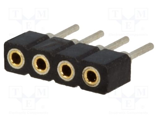 DS1002-02-1*4BT1F6_Πρίζα; ακίδων; θηλυκά; PIN: 4; ευθύς; 2mm; THT; 1x4; Μηκ.Ολ: 7