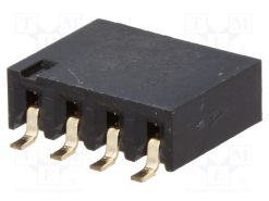 ZL268-4SGH_Πρίζα; ακίδων; θηλυκά; PIN: 4; οριζόντια; 2