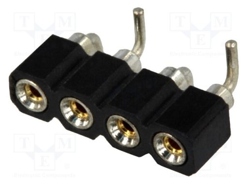 DS1002-01-1*4S13_Πρίζα; ακίδων; θηλυκά; PIN: 4; τορναρισμένες επαφές; κάθετη; 2