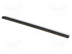 DS1002-02-1*40BT1F6_Πρίζα; ακίδων; θηλυκά; PIN: 40; ευθύς; 2mm; THT; 1x40; Μηκ.Ολ: 7