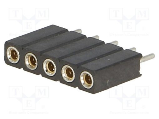 DS1002-03-1*5131_Πρίζα; ακίδων; θηλυκά; PIN: 5; τορναρισμένες επαφές; ευθύς; 2