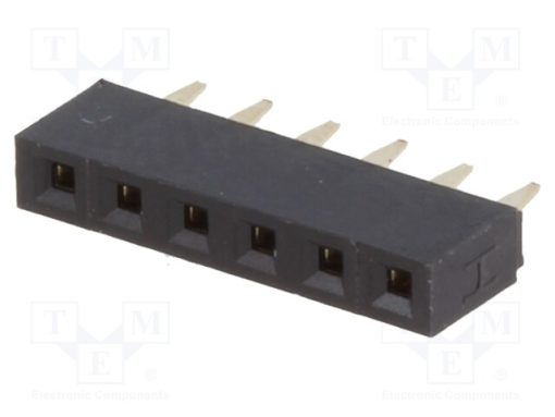 ZL305-06_Πρίζα; ακίδων; θηλυκά; PIN: 6; ευθύς; 2