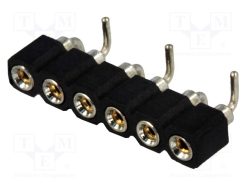 DS1002-01-1*6S13_Πρίζα; ακίδων; θηλυκά; PIN: 6; τορναρισμένες επαφές; κάθετη; 2