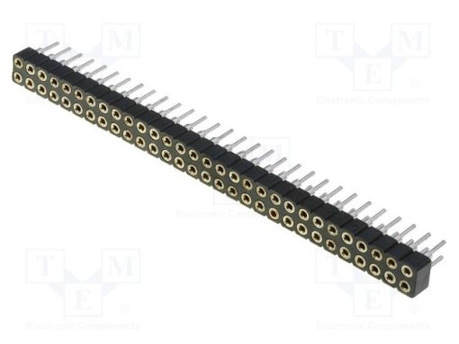 DS1002-02-2*30BT1F6_Πρίζα; ακίδων; θηλυκά; PIN: 60; ευθύς; 2mm; THT; 2x30; Μηκ.Ολ: 7