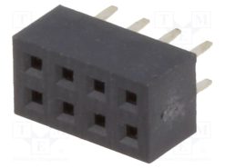 DS1026-05-2*4S8BV_Πρίζα; ακίδων; θηλυκά; PIN: 8; ευθύς; 2mm; THT; 2x4; L2