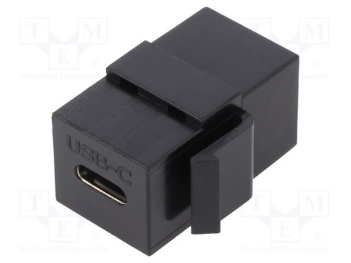 NK0032_Πρίζα; συνδετικό; θηλυκό χ2; USB C πρίζα x2; Keystone; ευθύς