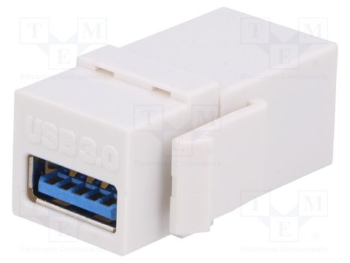 NK0015_Πρίζα; συνδετικό; θηλυκό χ2; πρίζα USB A x2; Keystone; ευθύς