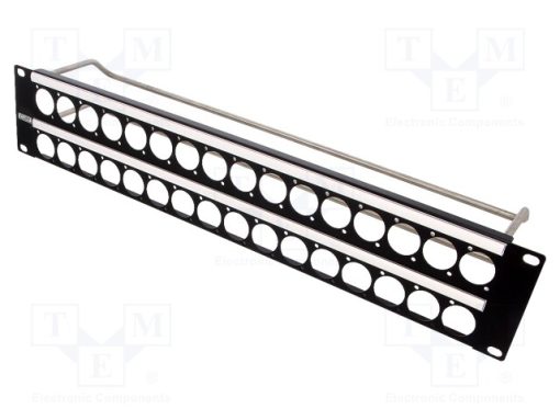 CP30155_Προσαρμογέας συναρμολόγησης; patch panel; RACK; Βιδωτά; 19x24mm