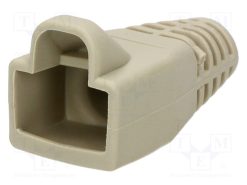 6510-0100-01_Προστατευτικά για φις RJ45; 6mm; ανοικτό γκρί