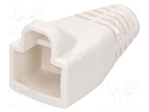 6510-0100-08_Προστατευτικά για φις RJ45; 6mm; λευκό