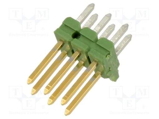 825440-3_Ράγα ακίδων; ακίδων; AMPMODU MOD II; αρσενικά; PIN: 6; ευθύς; THT