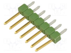 826629-7_Ράγα ακίδων; ακίδων; AMPMODU MOD II; αρσενικά; PIN: 7; ευθύς; THT