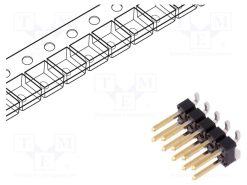 95278-801A10LF_Ράγα ακίδων; ακίδων; BERGSTIK; αρσενικά; PIN: 10; κάθετη; 2