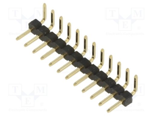 M22-2031205_Ράγα ακίδων; ακίδων; αρσενικά; 2mm; PIN: 12; THT; για PCB; 2A; χύδην