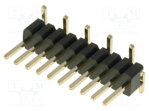 DS1031-03-1*10P8BS-3-1-1_Ράγα ακίδων; ακίδων; αρσενικά; PIN: 10; κάθετη; 1