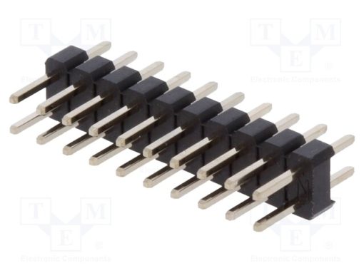 DS1025-05-2*10P8BV1_Ράγα ακίδων; ακίδων; αρσενικά; PIN: 20; ευθύς; 2mm; THT; 2x10