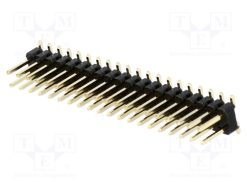 ZL301-2X20P_Ράγα ακίδων; ακίδων; αρσενικά; PIN: 40; κάθετη; 2