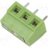 XY127V-3P 5.0MM GREEN_Ράγα σύσφιξης για τυπωμένα; γωνιακός 90°; 5mm; γραμμές: 3; 1