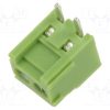 XY302R-2P 3.5MM GREEN_Ράγα σύσφιξης για τυπωμένα; ευθύς; 3