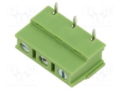 XY128RB-3P 7.5MM GREEN_Ράγα σύσφιξης για τυπωμένα; ευθύς; 7