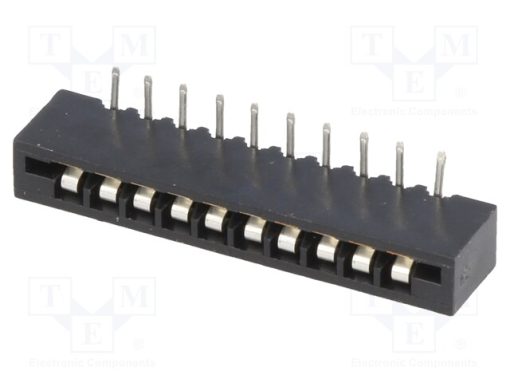 DS1020-10RT1D_Σύνδεση: FFC/FPC; γωνιακός 90°; PIN: 10; Non-ZIF; THT; 20mΩ; 2