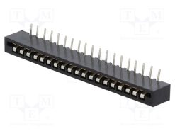 DS1020-19RT1D_Σύνδεση: FFC/FPC; γωνιακός 90°; PIN: 19; Non-ZIF; THT; 20mΩ; 2