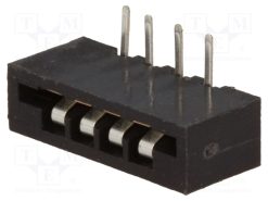 DS1020-04RT1D_Σύνδεση: FFC/FPC; γωνιακός 90°; PIN: 4; Non-ZIF; THT; 20mΩ; 2