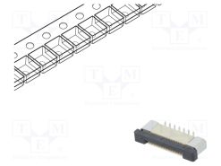 DS1020-08-14VBT11-R_Σύνδεση: FFC/FPC; κάθετη; PIN: 14; ZIF; SMT; 500mA; επικασσιτερωμένη