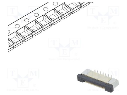 DS1020-08-14VBT11-R_Σύνδεση: FFC/FPC; κάθετη; PIN: 14; ZIF; SMT; 500mA; επικασσιτερωμένη