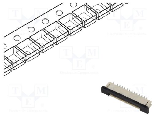 FFC2A32-24-T_Σύνδεση: FFC/FPC; κάθετη; PIN: 24; ZIF; SMT; 30V; 0