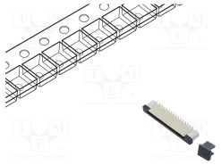 DS1020-08-30VBT11-R_Σύνδεση: FFC/FPC; κάθετη; PIN: 30; ZIF; SMT; 500mA; επικασσιτερωμένη