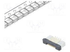 DS1020-08-8VBT11-R_Σύνδεση: FFC/FPC; κάθετη; PIN: 8; ZIF; SMT; 500mA; επικασσιτερωμένη