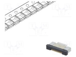 DS1020-09-10VBT1B-R_Σύνδεση: FFC/FPC; οριζόντια; PIN: 10; ZIF; SMT; 500mA; 30mΩ; -25÷85°C