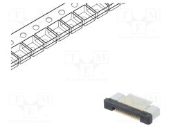 DS1020-09-12VBT1B-R_Σύνδεση: FFC/FPC; οριζόντια; PIN: 12; ZIF; SMT; 500mA; 30mΩ; -25÷85°C