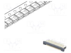 DS1020-07-12VBT1B-R_Σύνδεση: FFC/FPC; οριζόντια; PIN: 12; ZIF; SMT; επικασσιτερωμένη