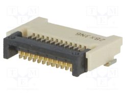 XF3M-1215-1B-R100_Σύνδεση: FFC/FPC; οριζόντια; PIN: 12; επαφές αμφίπλευρες