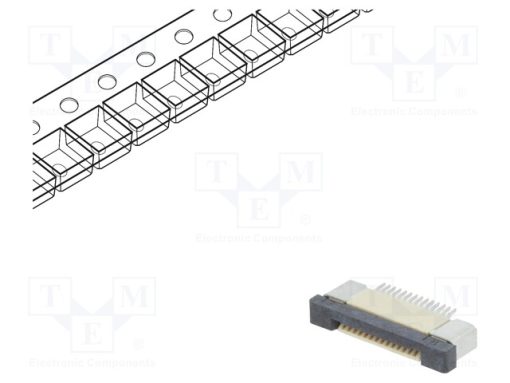 DS1020-09-14VBT1B-R_Σύνδεση: FFC/FPC; οριζόντια; PIN: 14; ZIF; SMT; 500mA; 30mΩ; -25÷85°C