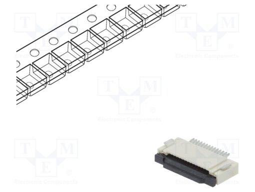 DS1020-11-14VBT1-R_Σύνδεση: FFC/FPC; οριζόντια; PIN: 14; ZIF; SMT; 500mA; 30mΩ; 500um