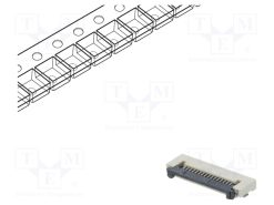 DS1020-12-16VBT1A-R_Σύνδεση: FFC/FPC; οριζόντια; PIN: 16; ZIF; SMT; 500mA; 30mΩ; -25÷85°C