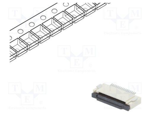 DS1020-11-16VBT1-R_Σύνδεση: FFC/FPC; οριζόντια; PIN: 16; ZIF; SMT; 500mA; 30mΩ; 500um