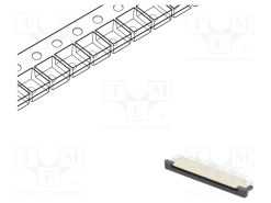 DS1020-07-20VBT1A-R_Σύνδεση: FFC/FPC; οριζόντια; PIN: 20; ZIF; SMT; επικασσιτερωμένη