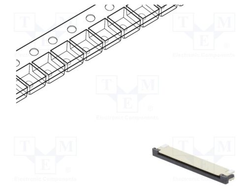 DS1020-07-24VBT1B-R_Σύνδεση: FFC/FPC; οριζόντια; PIN: 24; ZIF; SMT; επικασσιτερωμένη