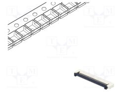 DS1020-12-30VBT1A-R_Σύνδεση: FFC/FPC; οριζόντια; PIN: 30; ZIF; SMT; 500mA; 30mΩ; -25÷85°C