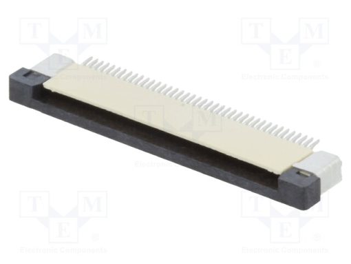 DS1020-09-40VBT1A-R_Σύνδεση: FFC/FPC; οριζόντια; PIN: 40; ZIF; SMT; 500mA; 30mΩ; -25÷85°C