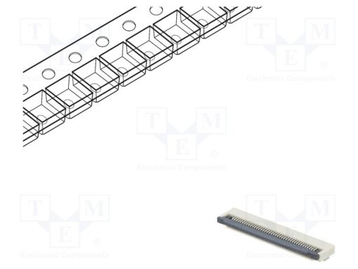 DS1020-11-40VBT1-R_Σύνδεση: FFC/FPC; οριζόντια; PIN: 40; ZIF; SMT; 500mA; 30mΩ; 500um